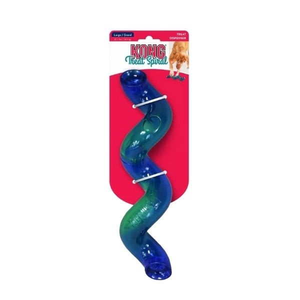 Kong Treat Spiral Şeklinde Köpekler için Ödül Maması Dağıtma Oyuncağı Large