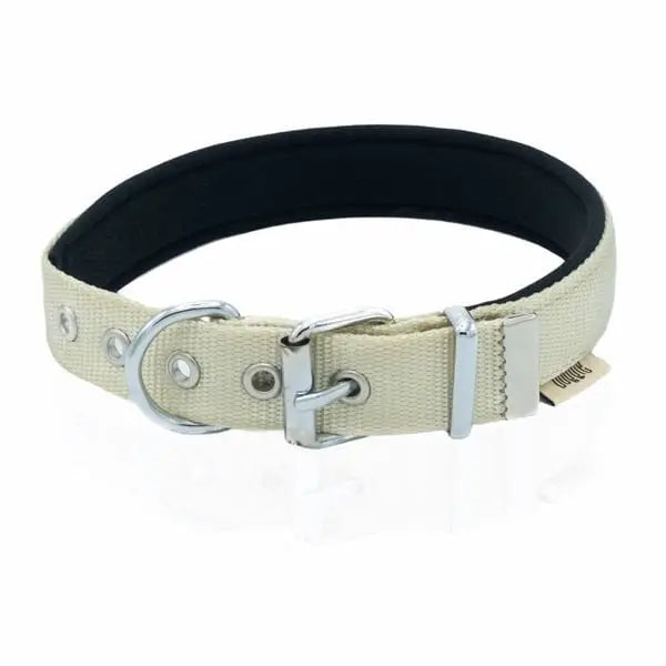 Doggie Comfort Dokuma çivili Köpek Boyun Tasması Large Haki 2.5x42-50 Cm
