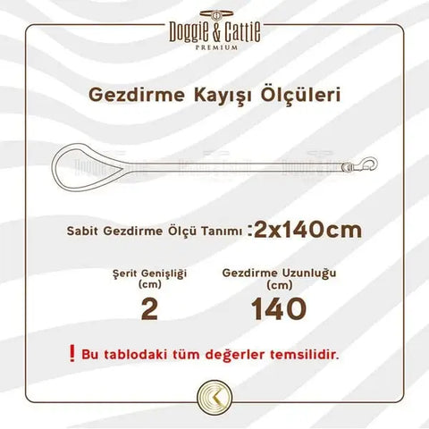 Doggie Comfort Dokuma Köpek Gezdirme Tasması Medium Siyah 3.5x110 Cm