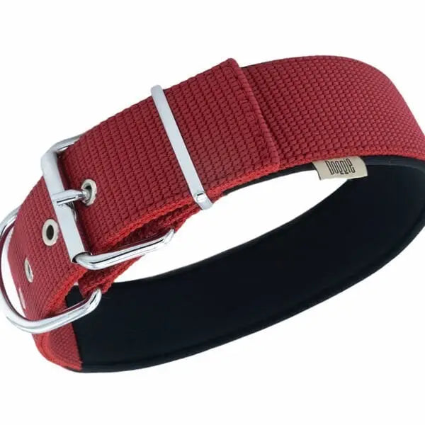 Doggie Elit Dokuma Köpek Boyun Tasması Medium Kırmızı 5x55-65 Cm