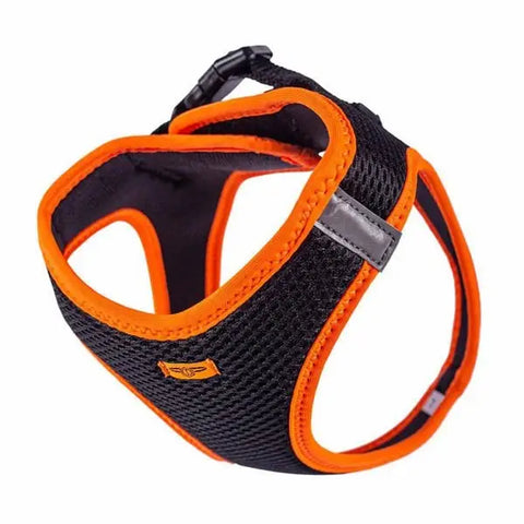 Doggie Havalı Dokuma Neon küçük Irk Köpek Göğüs Tasması Large Turuncu 42-48 Cm