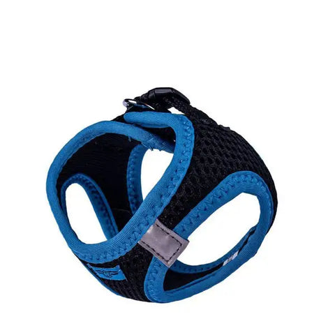 Doggie Havalı Dokuma Neon küçük Irk Köpek Göğüs Tasması Xxxsmall Mavi 22-26 Cm