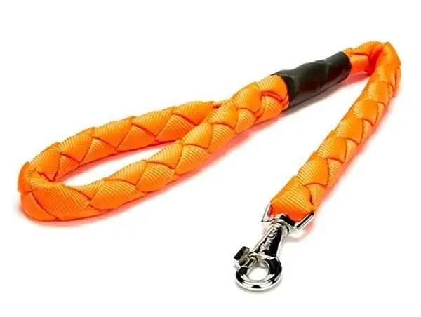 Doggie örgülü Dokuma Köpek Gezdirme Tasması Medium Turuncu 3x100 Cm