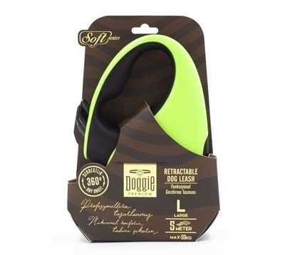 Doggie Soft Otomatik Köpek Uzatma Tasması Large Yeşil 50 Kg 5 Mt