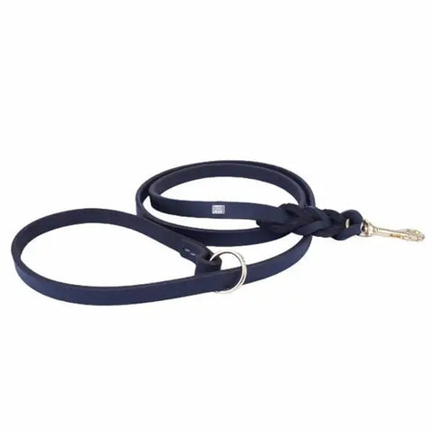Doggie Yağlı Derili 4 örgülü El Tutmaçsız Köpek Eğitim Gezdirme Kayışı Small Kahverengi 1.1x150 Cm