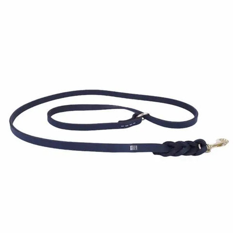 Doggie Yağlı Derili 4 örgülü El Tutmaçsız Köpek Eğitim Gezdirme Kayışı Small Kahverengi 1.1x150 Cm