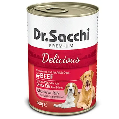 Dr.sacchi Sığır Etli Yetişkin Konserve Köpek Maması 400 Gr