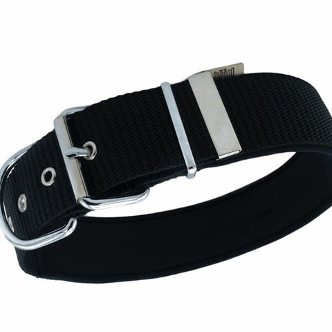 Doggie Comfort Dokuma Çivili Köpek Boyun Tasması Medium Siyah 5x55-65 Cm