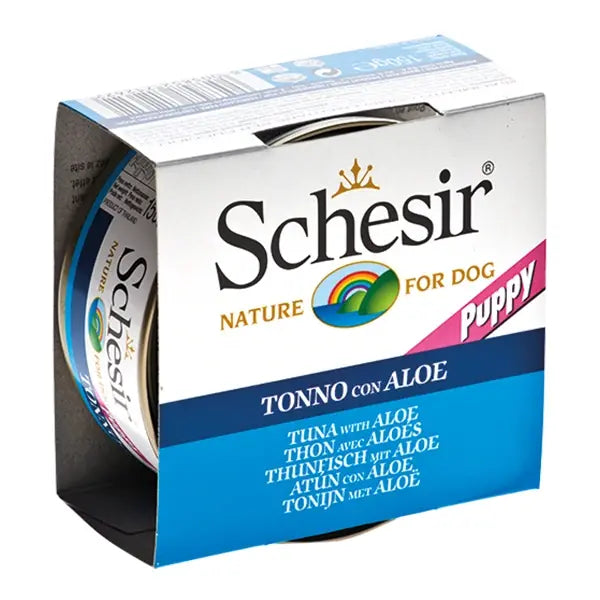 Schesir Aloevera ve Ton Balıklı Jöleli Konserve Köpek Maması 1 Adet 150 Gr