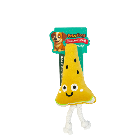 PetzzDogs Melon Sesli Dayanıklı Peluş Köpek Çiğneme Oyuncağı Sarı 22x9 Cm
