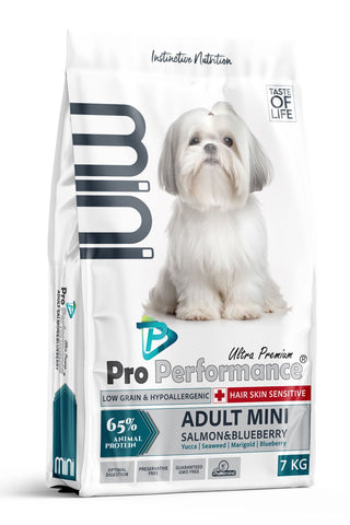 Pro Performance Somonlu ve Yaban Mersinli Küçük Irk Yetişkin Köpek Maması 7 Kg