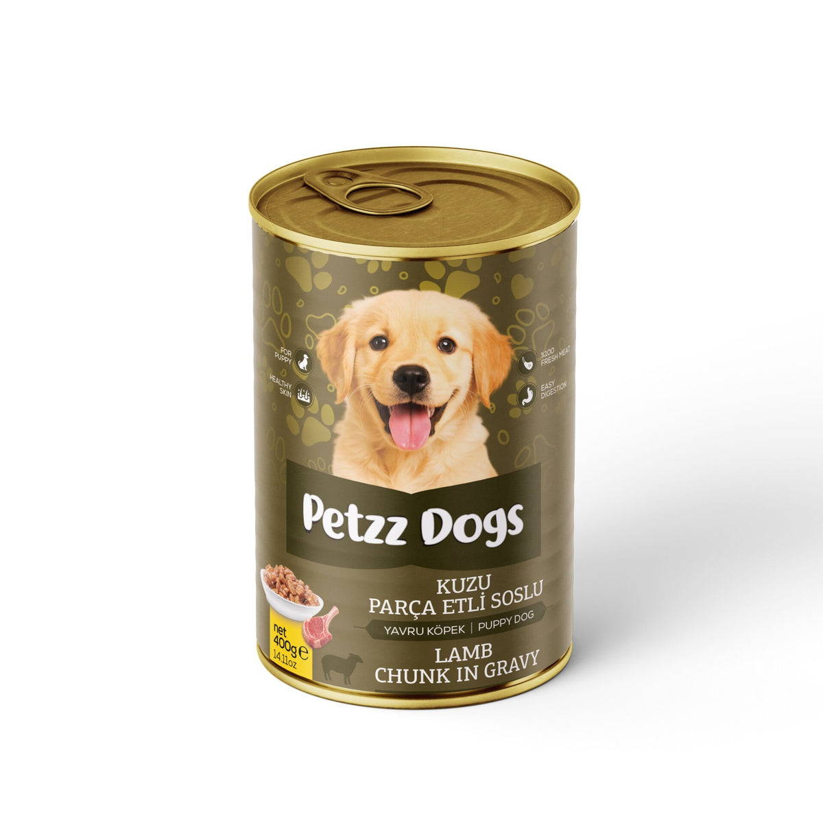 PetzzDogs Kuzu Etli Yavru Köpek Konservesi 400 Gr 1 Adet