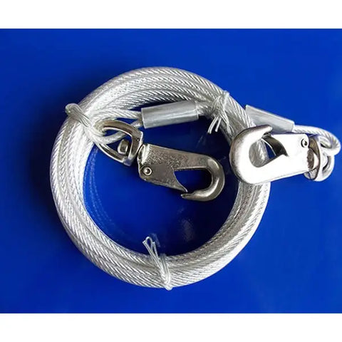 Eastland Köpek çelik Bahçe Bağlama Halatı Gri 4.7 Mm 4.5 Mt