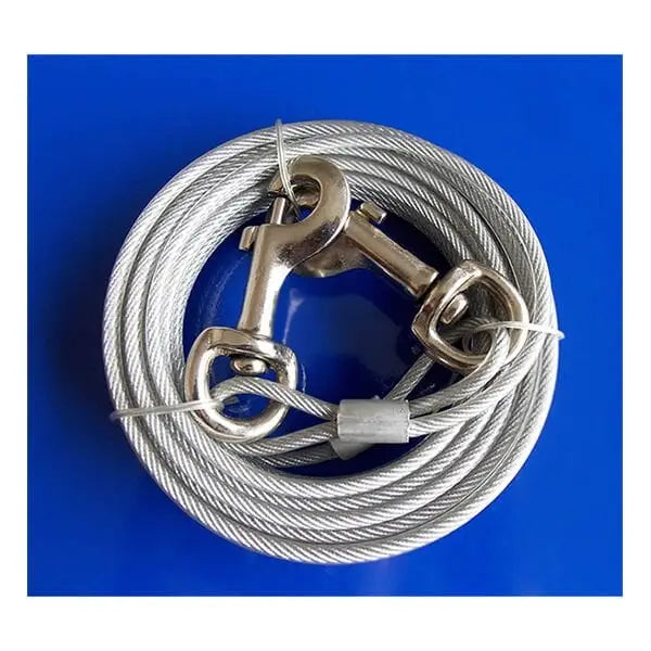 Eastland Köpek çelik Bahçe Bağlama Halatı Gri 4.7 Mm 6 Mt