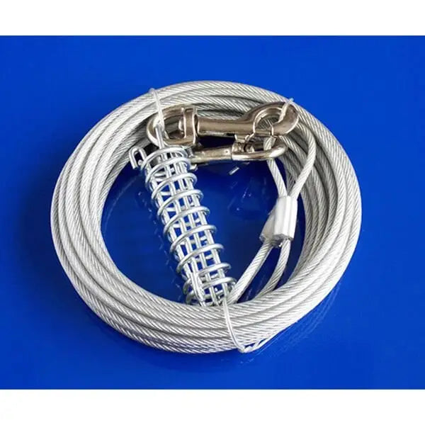 Eastland Süspansiyonlu çelik Köpek Bahçe Bağlama Halatı 4 Mm 9 Mt