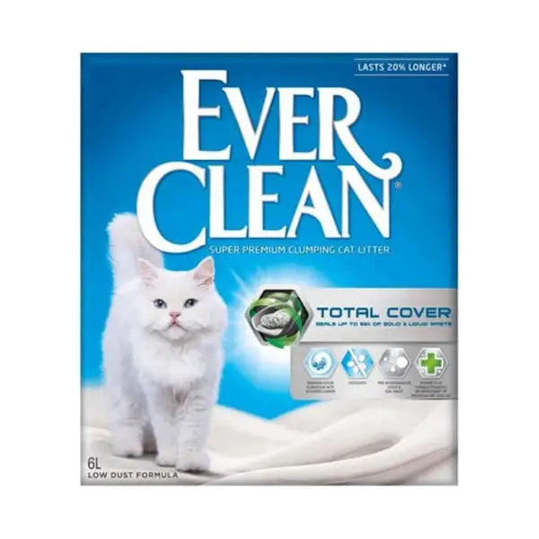 Ever Clean Total Cover Kokusuz Topaklanan Kedi Kumu 6 Lt