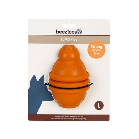 Beeztees Sumo Ödül Hazneli Kauçuk Köpek Oyuncağı Large Turuncu 15 Cm