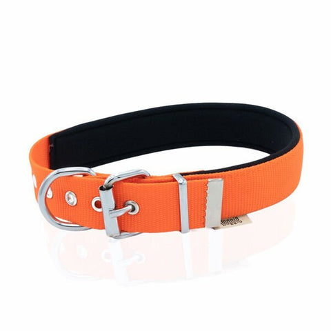 Doggie Comfort Dokuma Kemikli Köpek Boyun Tasması Medium Turuncu 3x42-50 Cm