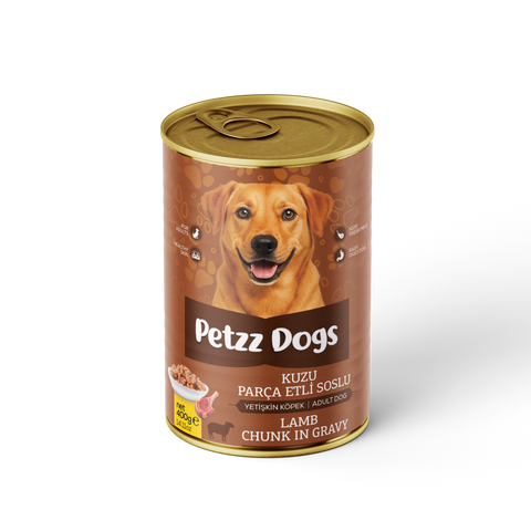 PetzzDogs Kuzu Etli Yetişkin Köpek Konservesi 400 Gr 1 Adet