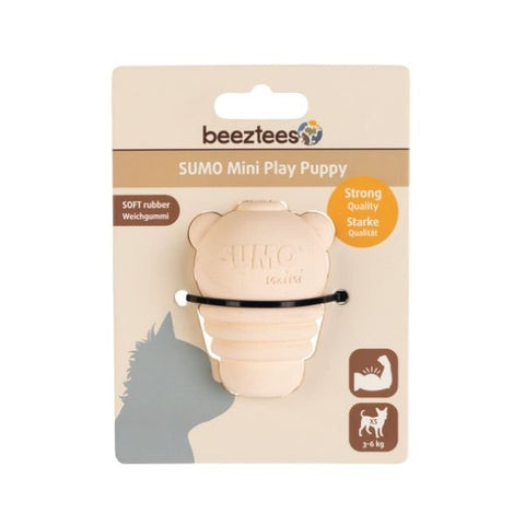 Beeztees Sumo Mini Dental Kauçuk Yavru Köpek Oyuncağı Xsmall Krem 7 Cm