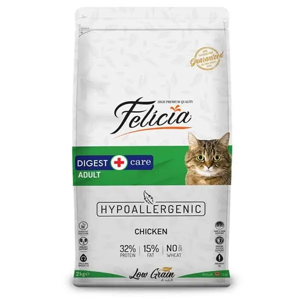 Felicia Düşük Tahıllı Hipoalerjenik Tavuklu Yetişkin Kedi Maması 2 Kg