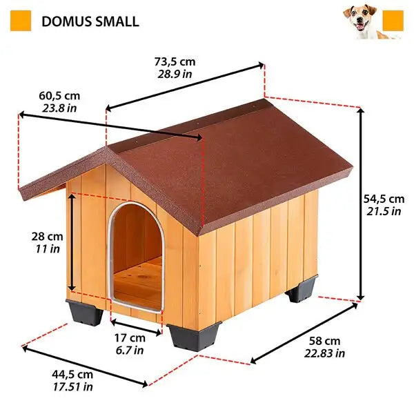 Ferplast Domus Canile Köpek Kulübesi Small 60.5x73.5x54.5 Cm