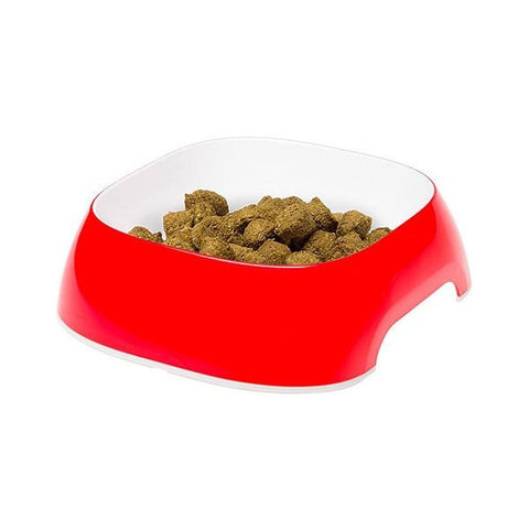 Ferplast Glam Melamin Kedi ve Köpek Mama ve Su Kabı Large Kırmızı 1.2 Lt