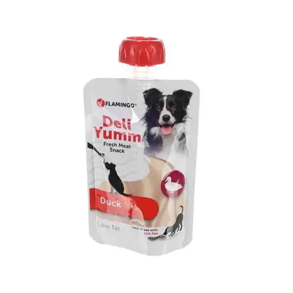 Flamingo Deli Yumm Taze ördek Etli Sıvı Köpek ödül Maması 90 Gr