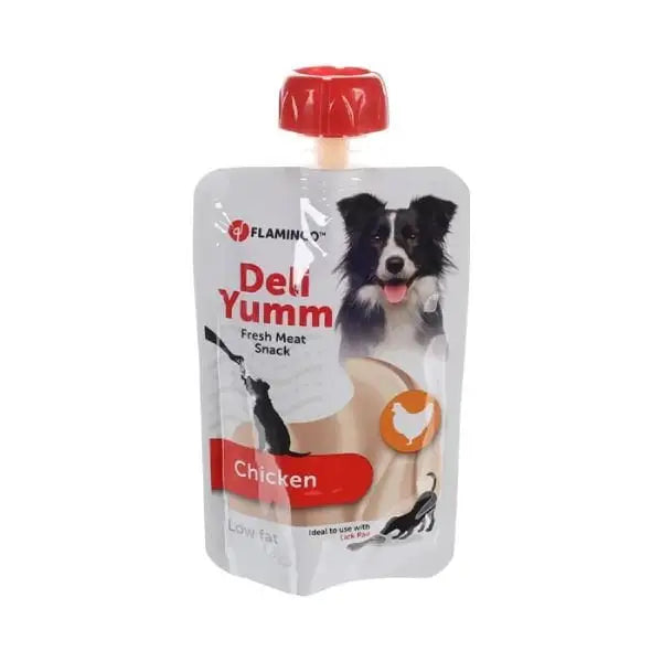 Flamingo Deli Yumm Taze Tavuk Etli Sıvı Köpek ödül Maması 90 Gr