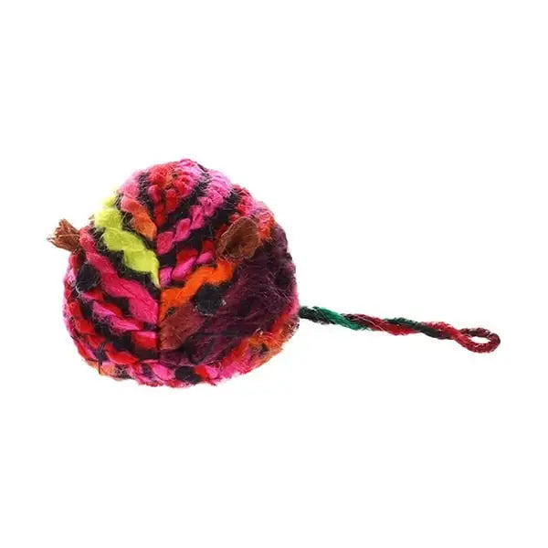 Flamingo Eleine Peluş İpli Kedi Oyuncağı Renkli 4x4.5x5 Cm