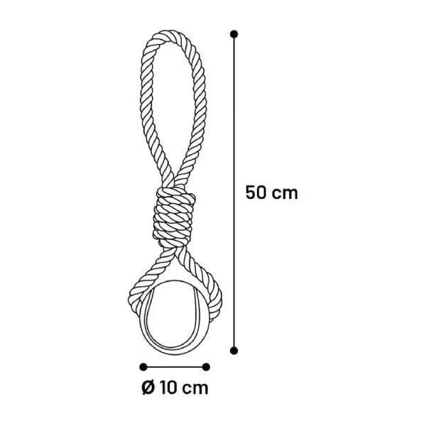 Flamingo İp Tenis Toplu Köpek Oyuncağı 10 Cm