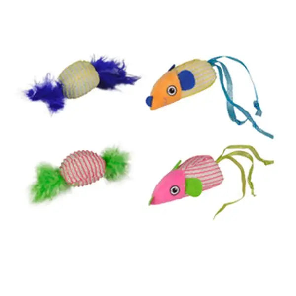 Flamingo Kumaş İkili Kedi Oyuncağı