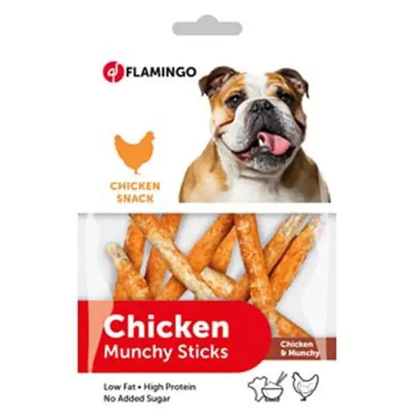 Flamingo Munchy Sticks Tavuk Etli Köpek ödül çubuğu 80 Gr