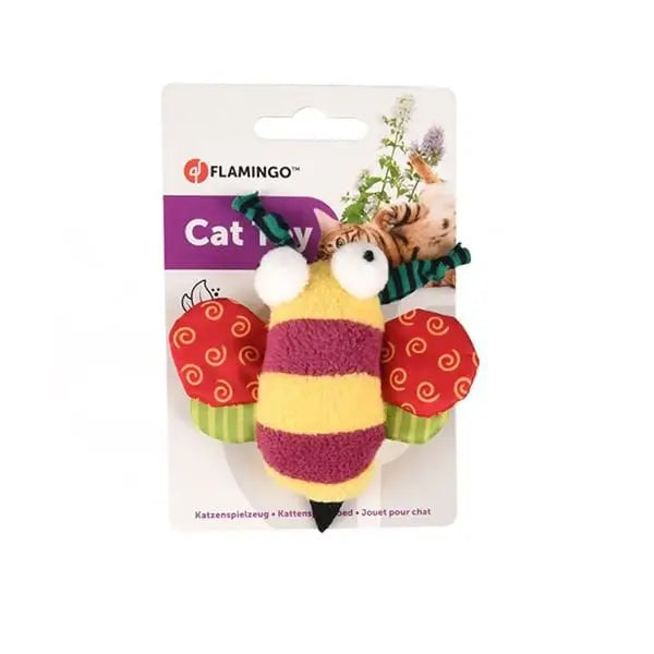 Flamingo Yowly Arı şeklinde Kedi Oyuncağı 9 Cm