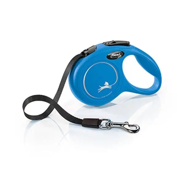 Flexi New Classic şerit Otomatik Köpek Gezdirme Tasması Xsmall Mavi 3 Mt