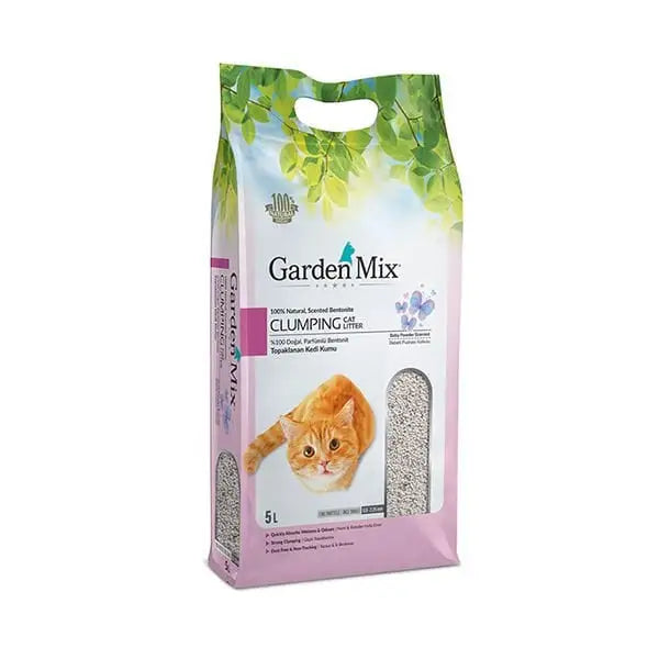 Garden Mix İnce Taneli Bebek Pudrası Kokulu Kedi Kumu 5 Lt