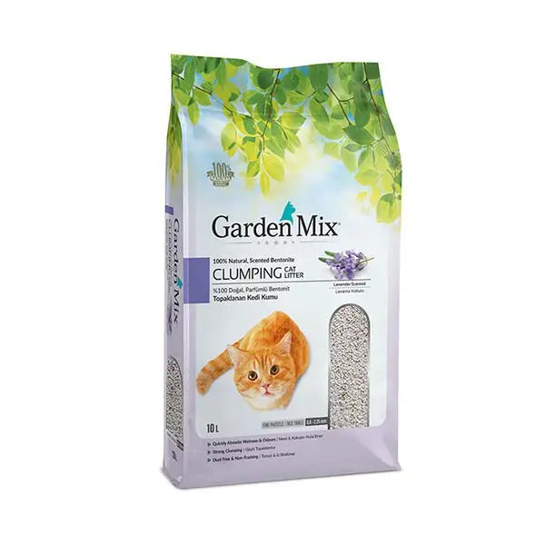Garden Mix İnce Taneli Lavanta Kokulu Kedi Kumu 10 Lt