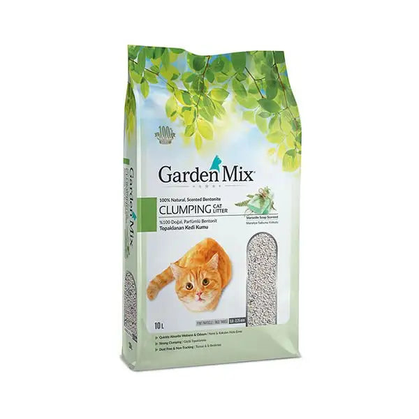 Garden Mix İnce Taneli Marsilya Sabunu Kokulu Kedi Kumu 10 Lt