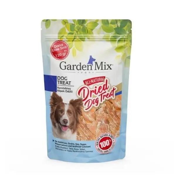 Garden Mix Kurutulmuş Dana Ense Sinir Köpek ödül Maması 120 Gr