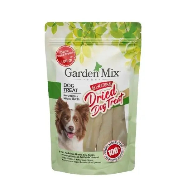 Garden Mix Kurutulmuş Dana Kelle Derisi Köpek ödül Maması 100 Gr