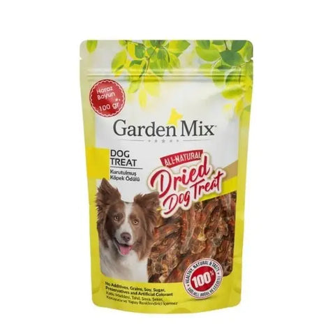 Garden Mix Kurutulmuş Horoz Boyun Köpek ödül Maması 100 Gr