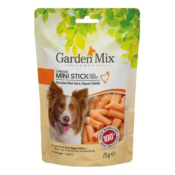 Garden Mix Tavuklu Mini Stick Köpek ödül Maması 75 Gr