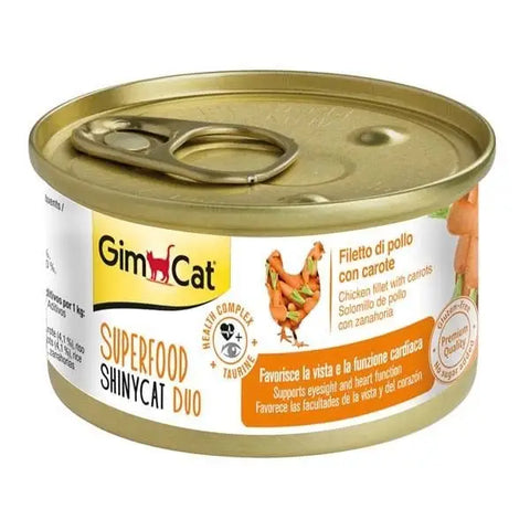 Gimcat Shinycat Fileto Tavuklu ve Havuçlu Yetişkin Kedi Konservesi 70 Gr