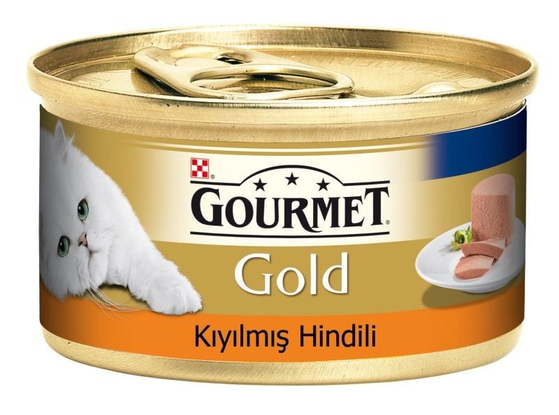 Gourmet Gold Kıyılmış Hindili Yetişkin Konserve Kedi Maması 1 Adet 85 Gr