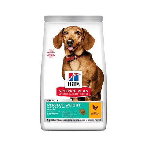 Hills Adult Perfect Weight Mini Tavuklu küçük Irk Yetişkin Köpek Maması 1.5 Kg
