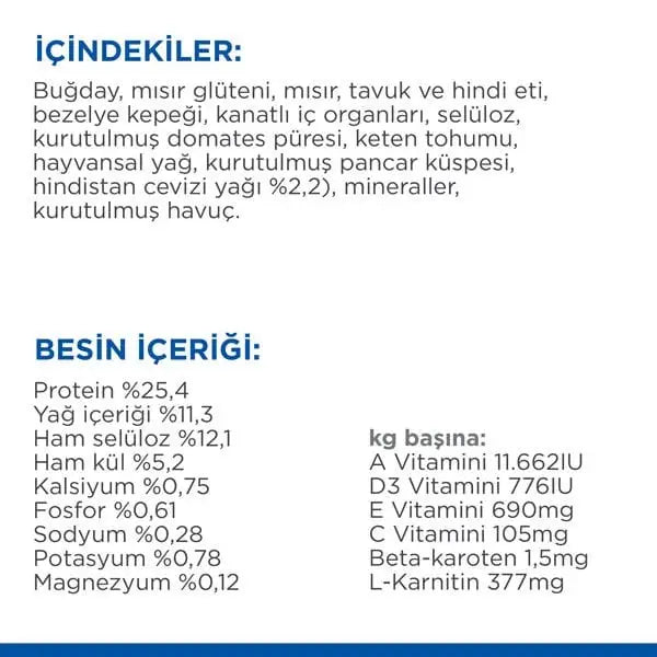Hills Adult Perfect Weight Mini Tavuklu küçük Irk Yetişkin Köpek Maması 1.5 Kg