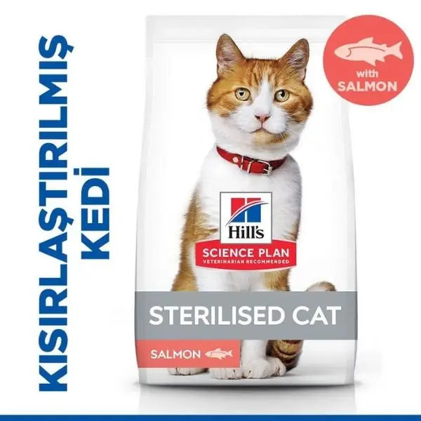 Hills Somonlu Kısırlaştırılmış Yetişkin Kedi Maması 13 + 2 Kg Hediyeli