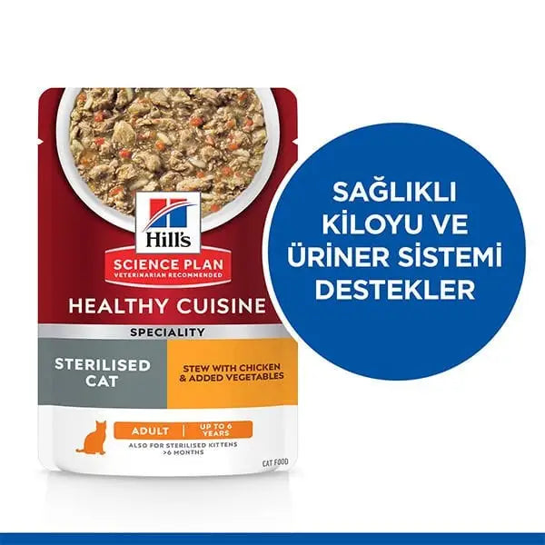 Hills Young Sterilised Tavuklu Kısırlaştırılmış Kedi Maması 13 + 2 Kg Hediyeli