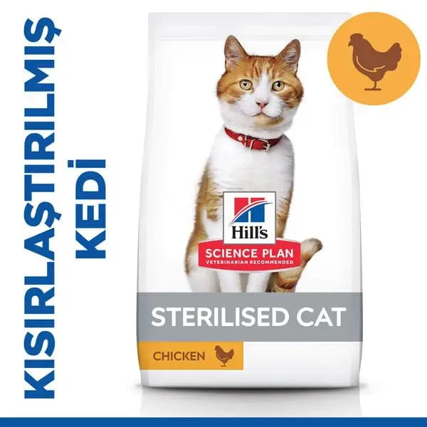 Hills Young Sterilised Tavuklu Kısırlaştırılmış Kedi Maması 8 + 2 Kg