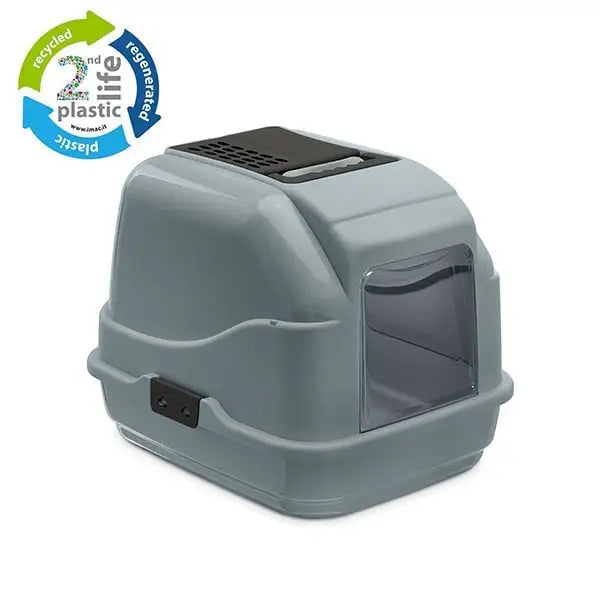 İmac Easy Cat Kapalı Filtreli Kedi Tuvaleti Gri 40x50x40 Cm